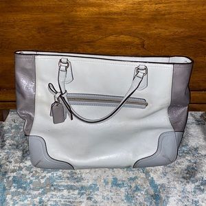 Baby blue and grey Coach purse with original dust bag!!!!!